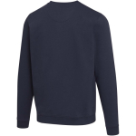 Sudadera unisex de cuello redondo con interior cepillado 280 g/m2 Elevate color azul marino tercera vista trasera