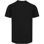 Camiseta unisex manga corta cuello pico algodón orgánico 200 g/m2 Elevate color negro segunda vista trasera