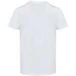 Camiseta unisex manga corta cuello pico algodón orgánico 200 g/m2 Elevate color blanco segunda vista trasera