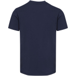 Camiseta unisex manga corta cuello pico algodón orgánico 200 g/m2 Elevate color azul marino segunda vista trasera