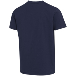 Camiseta unisex manga corta cuello pico algodón orgánico 200 g/m2 Elevate color azul marino tercera vista trasera
