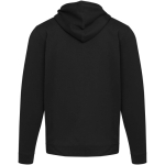 Sudadera con capucha unisex de interior cepillado 280 g/m2 Elevate color negro segunda vista trasera