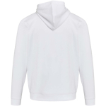 Sudadera con capucha unisex de interior cepillado 280 g/m2 Elevate color blanco segunda vista trasera