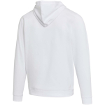Sudadera con capucha unisex de interior cepillado 280 g/m2 Elevate color blanco tercera vista trasera