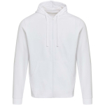 Sudadera con capucha unisex de interior cepillado 280 g/m2 Elevate color blanco segunda vista frontal