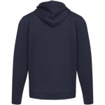 Sudadera con capucha unisex de interior cepillado 280 g/m2 Elevate color azul marino segunda vista trasera
