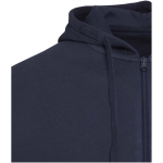 Sudadera con capucha unisex de interior cepillado 280 g/m2 Elevate color azul marino vista detalle 1