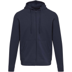 Sudadera con capucha unisex de interior cepillado 280 g/m2 Elevate color azul marino segunda vista frontal