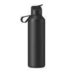Botella de acero inox reciclado con pajita 710ml Ocean Bottle color negro segunda vista trasera