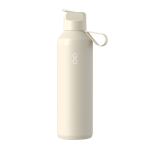 Botella de acero inox reciclado con pajita 710ml Ocean Bottle color arena
