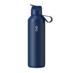 Botella de acero inox reciclado con pajita 710ml Ocean Bottle color azul marino