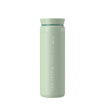 Vaso térmico con tapa 360° a prueba de fugas 590ml Ocean Bottle color verde claro vista impresa logo 2