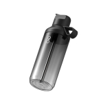 Botella transparente con pajita y tapa abatible 710ml Ocean Bottle color negro tercera vista