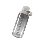 Botella transparente con pajita y tapa abatible 710ml Ocean Bottle color gris claro tercera vista