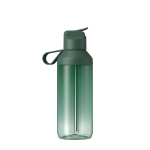 Botella transparente con pajita y tapa abatible 710ml Ocean Bottle color verde oscuro segunda vista trasera