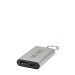 Power bank personalizable de aluminio reciclado con llavero 2.000 mAh vista principal
