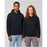 Sudadera con capucha oversize de algodón eco 280 g/m2 Elevate color negro