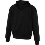 Sudadera con capucha oversize de algodón eco 280 g/m2 Elevate color negro tercera vista trasera