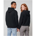 Sudadera con capucha oversize de algodón eco 280 g/m2 Elevate color negro imagen de estilo de vida 2