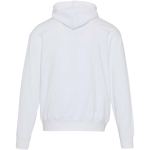 Sudadera con capucha oversize de algodón eco 280 g/m2 Elevate color blanco segunda vista trasera