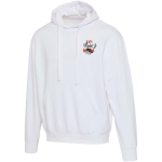 Sudadera con capucha oversize de algodón eco 280 g/m2 Elevate color blanco vista impresión serigrafía