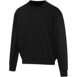 Sudadera oversize con cuello redondo de algodón eco 280 g/m2 Elevate color negro