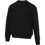 Sudadera oversize con cuello redondo de algodón eco 280 g/m2 Elevate color negro tercera vista trasera