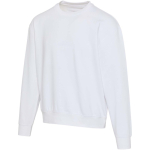 Sudadera oversize con cuello redondo de algodón eco 280 g/m2 Elevate color blanco