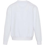 Sudadera oversize con cuello redondo de algodón eco 280 g/m2 Elevate color blanco segunda vista trasera