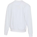 Sudadera oversize con cuello redondo de algodón eco 280 g/m2 Elevate color blanco tercera vista trasera