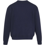Sudadera oversize con cuello redondo de algodón eco 280 g/m2 Elevate color azul marino segunda vista trasera