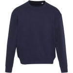 Sudadera oversize con cuello redondo de algodón eco 280 g/m2 Elevate color azul marino segunda vista frontal