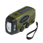 Radio de emergencia ecológica con carga solar y dínamo 1.200 mAh vista principal
