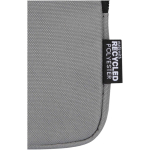 Bolsa para fijar en botellas repelente al agua con cremallera y velcro color gris vista detalle 1