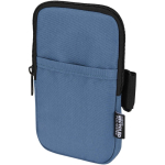 Bolsa para fijar en botellas repelente al agua con cremallera y velcro color azul bondi