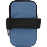 Bolsa para fijar en botellas repelente al agua con cremallera y velcro color azul bondi segunda vista trasera