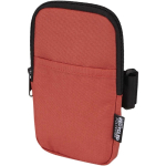 Bolsa para fijar en botellas repelente al agua con cremallera y velcro color caoba