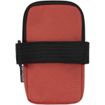 Bolsa para fijar en botellas repelente al agua con cremallera y velcro color caoba segunda vista trasera