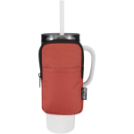 Bolsa para fijar en botellas repelente al agua con cremallera y velcro color caoba tercera vista