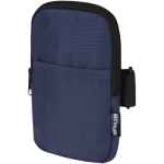Bolsa para fijar en botellas repelente al agua con cremallera y velcro color azul marino