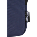Bolsa para fijar en botellas repelente al agua con cremallera y velcro color azul marino vista detalle 1