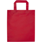 Minibolsa reciclada de tejido no tejido termosellada 3L color rojo segunda vista trasera
