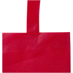 Minibolsa reciclada de tejido no tejido termosellada 3L color rojo vista detalle 1