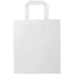 Minibolsa reciclada de tejido no tejido termosellada 3L color blanco segunda vista frontal