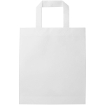 Minibolsa reciclada de tejido no tejido termosellada 3L color blanco segunda vista trasera