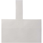 Minibolsa reciclada de tejido no tejido termosellada 3L color blanco vista detalle 1