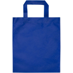 Minibolsa reciclada de tejido no tejido termosellada 3L color azul real segunda vista frontal