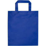 Minibolsa reciclada de tejido no tejido termosellada 3L color azul real segunda vista trasera