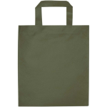 Minibolsa reciclada de tejido no tejido termosellada 3L color verde oscuro segunda vista trasera