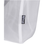 Bolsa tote de malla reciclada transparente con cremallera 23L color blanco vista detalle 1